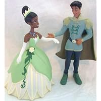 Disney Princess and the Frog, Princess Tiana and Prince Naveen 3 Petite Dolls Cake Topper Figure