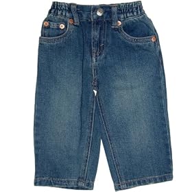 Levi's Baby Boys Elastic Back Waistband - Light Wrecked, 12 Months