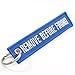 Remove Before Firing Keychain - Blue/White by Rotary13B1