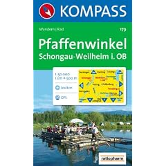 Pfaffenwinkel, Schongau, Weilheim in Oberbayern: Wandern / Rad / Langlauf. GPS-genau. 1:50.000