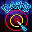 Dart Board Neon Sign