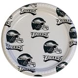 Philadelphia Eagles Disposable Plastic Plates (12 Pack)