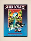 Matted 10.5 x 14 Super Bowl XI Program Print | Details: 1977, Raiders vs Vikings