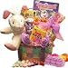 Bunny Love Chocolate and Candy Easter Basket with Bunny Rabbit