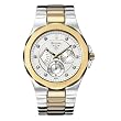 Bulova 98D006 Men's Watch Two Tone Stainless Steel Marine Star White Dial with Diamonds
