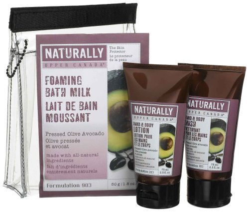 Upper Canada Soap & Candle Pressed Olive Avocado Travel Set by Upper Canada Soap & Candle