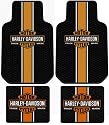 Harley Davidson Classic Logo 4 Pc Floor Mats Set