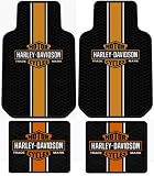 Harley Davidson Classic Logo 4 Pc Floor Mats Set
