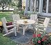 Outdoor Living : Northern White Cedar High Back Table Group