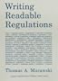 Writing Readable Regulations