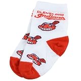 Cleveland Indians White Infant 903 (0-13) All Over Team Logo Bootie Socks