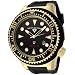 Swiss Legend Men's 21818D-YG-01 Neptune Collection Yellow Gold Ion-Plated Black Rubber Watch