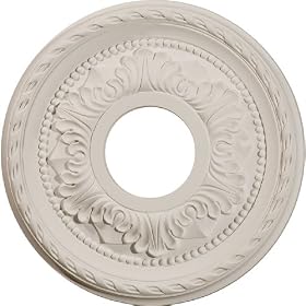 12 1 8OD x 3 5 8ID x 1P Palmetto Ceiling Medallion by 
