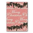 Merry Christmas with Pine Cones - 5" x 7" Vellum Overlay Greeting Card