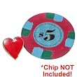 Suited Red Heart Lapel Pin