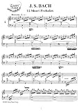 Bach J.S. 12 Short Preludes: Instantly download and print sheet music