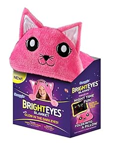 Bright Eyes Blanket by Snuggie, Pink Kitten