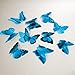 Butterfly 3D Translucent Decoration 15 AQUA Butterflies