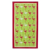 Flamingo's Beach Towel - Green (34x63)