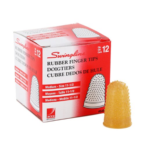 Swingline Products Swingline Rubber Finger Tips, Size 11 1/2