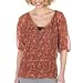 Mossimo  Black Georgette Novelty Top - Spice Print