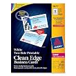 200 CARDS CLEANEDGE WHITE 2X3.5 FOR LASERS BUSINESS-CARDS
