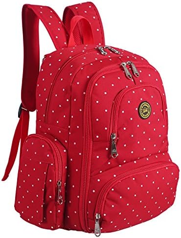 Diaper Backpack Large Capacity Waterproof Multifunctional Mummy Backpack with Changing Pad and 2 Hooks for Stroller