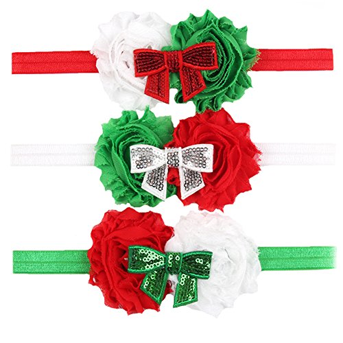 Qandsweet Baby Girl’s Headbands Chiffon Hair Flowers (3 Pack Joyous Bows) Qandsweet Baby Girl’s Headbands Chiffon Hair Flowers (3 Pack Joyous Bows)