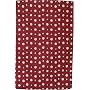 Printed Cotton Tea Towel 70cm Red Spots Design BOW4601