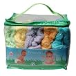 Tots Bots Nappy Day Pack (Stage 1, Aplix Fastening, Bamboo Material, Rainbow Colours)