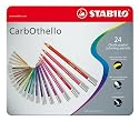 Stabilo Carbothello Metal Box 24 assorted colours