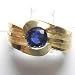 14K Yellow Gold Kanchanaburi Sapphire Ring