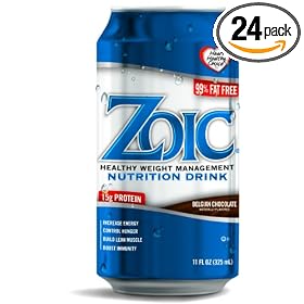 ZOIC Nutrition Drink, Belgian Chocolate (Pack of 24)