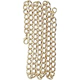The Uptown Collection (Shana Long) - Curbed Link 120 Cm Replacement Purse Chain for Handbag Bag Wallet, Brass Tone or Nickel Tone