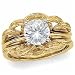 14Kt Yellow Gold Brandish Ring Guard Enhancer