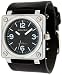 Nemesis #HST046K Men's Premium Wide Leather Strap Square Watch