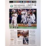 Derek Jeter Autographed New York Times October 27, 2000 Cover Reprint Subway Series