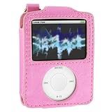 Premium Apple iPod Nano 3rd Generation 4GB 8GB Forza Baby Pink Leather Case with Belt Clip