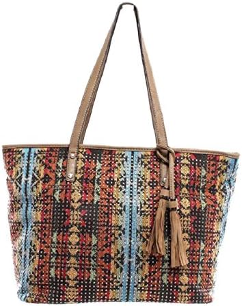 Women's Fab Mix Brown Faux Leather Bag