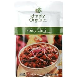 Simply Organic Spicy Chili, Seasoning Mix, Certified Organic, 1-Ounce Packets (Pack of 12)