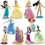 Deluxe Disney Princess Figurine Playset (10 Pc.) Including Princesses Rapunzel, Ariel, Aurora, Belle, Cinderella, Jasmine, Snow White, Mulan, Pocahontas and Tiana by Disney StoreIMAGE