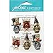 Jolee's Boutique Dimensional Stickers, Glitter Skulls