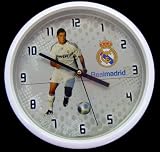 Horloge Pendule Murale officielle représentant Christiano Ronaldo du Réal Madrid - Marchandise officielle du Réal de Madrid avec griffe