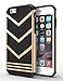 iPhone 6 Plus Case, DACHUI [Anti-slippery Design] Durable Rugged Dual-Layer [PC + TPU] Ultra Slim Protective Shock-Absorption Anti-scratch Defender For Apple iPhone 6/6S Plus (Black+Gold)