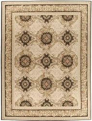Handmade Chinese Aubusson Collection "Gueret Design" Wool Rug