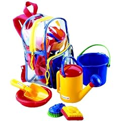 Rucksack mit Sandspielzeug
