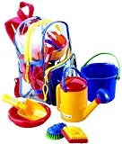 Rucksack mit Sandspielzeug
