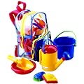 Rucksack mit Sandspielzeug
