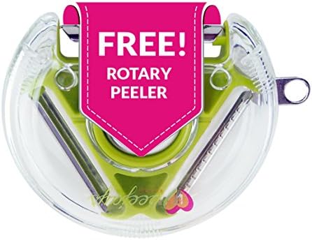 Beejays Kitchen Premium Vegetable Spiral Slicer Bundle for Best Veggie Pasta + 3 in 1 Rotary Peeler