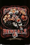 Cincinnati Bengals (Mascot, Grinding It Out Since 1968) Sports Poster Print Poster Poster Print, 22x34